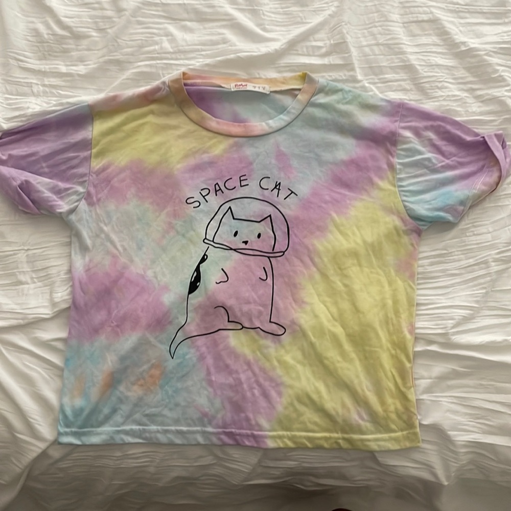 ROMWE small Space Cat shirt